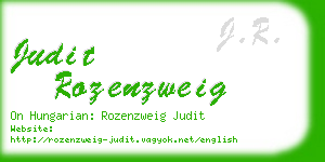 judit rozenzweig business card